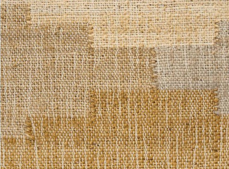 Rekha Jute Rug – Stepped Geometric Pattern in Beige & Grey