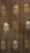 Ajrakh Cotton Fabric - Brown