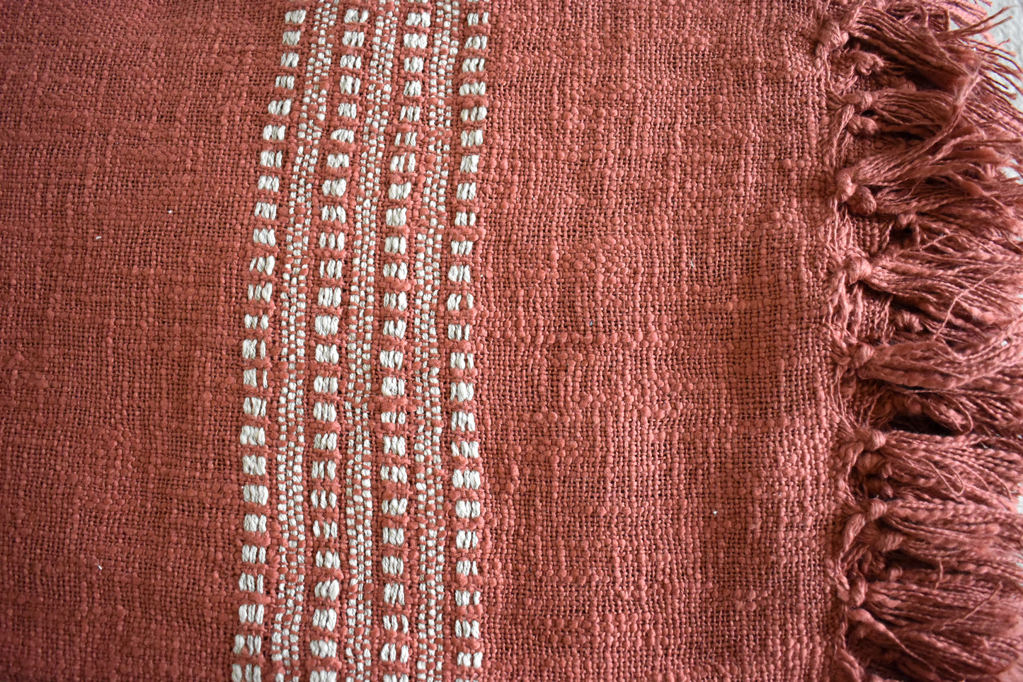 Slub Cotton Rustic Throw