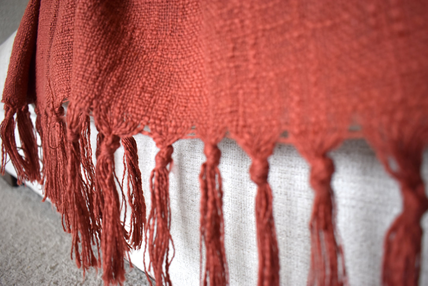 Slub Cotton Rustic Throw