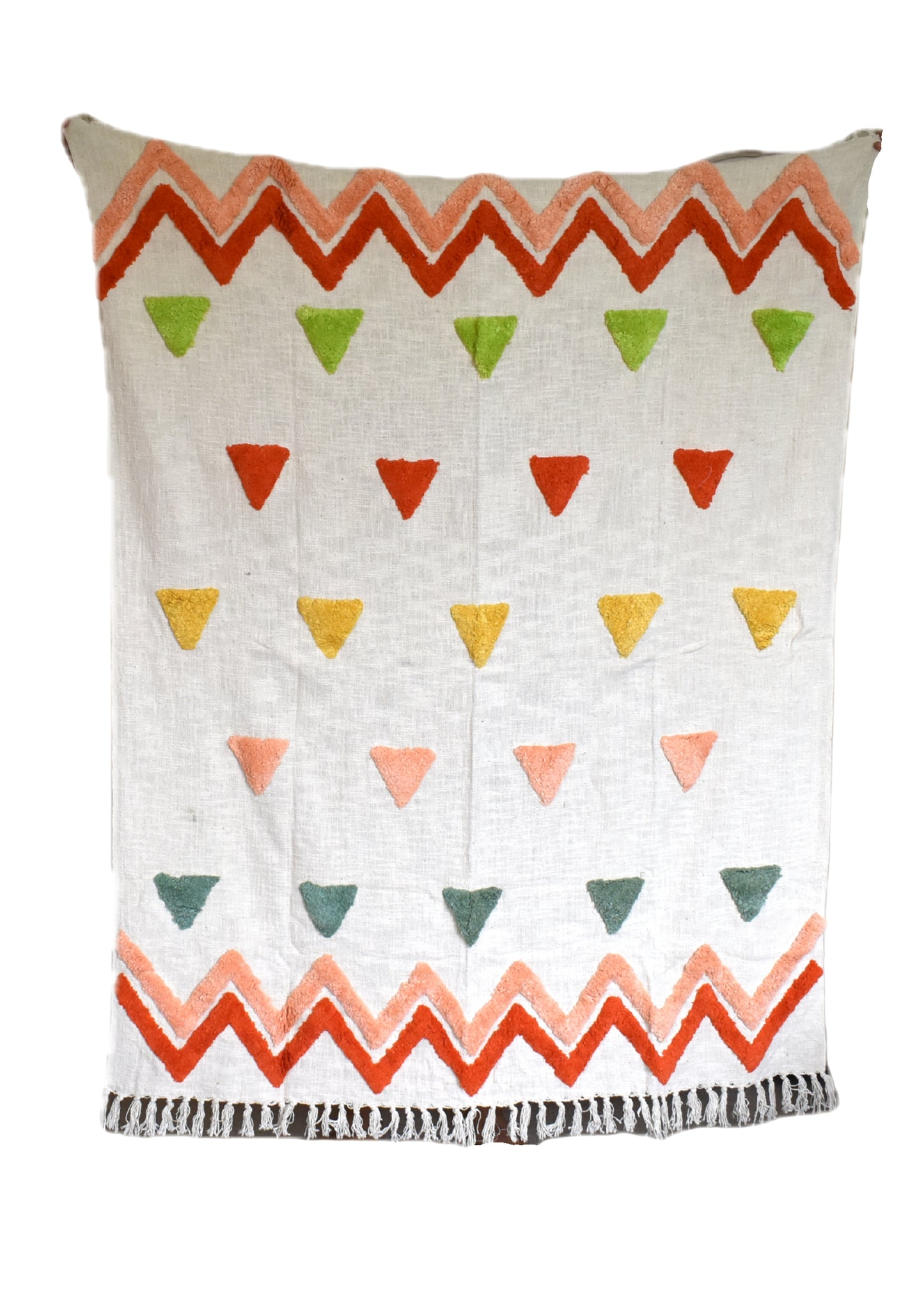 Slub Cotton Tufted Throw