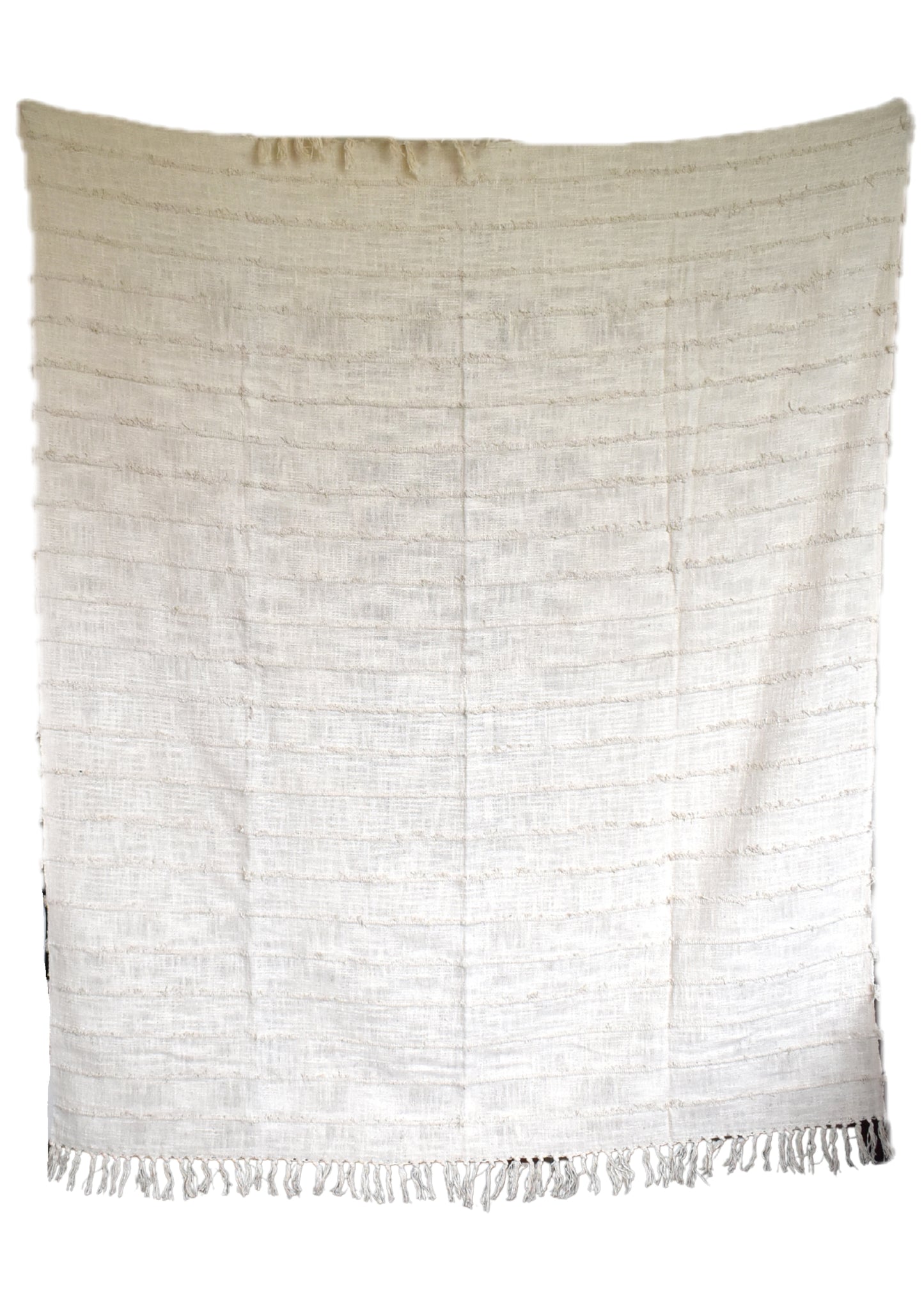 Slub Cotton Tufted Throw