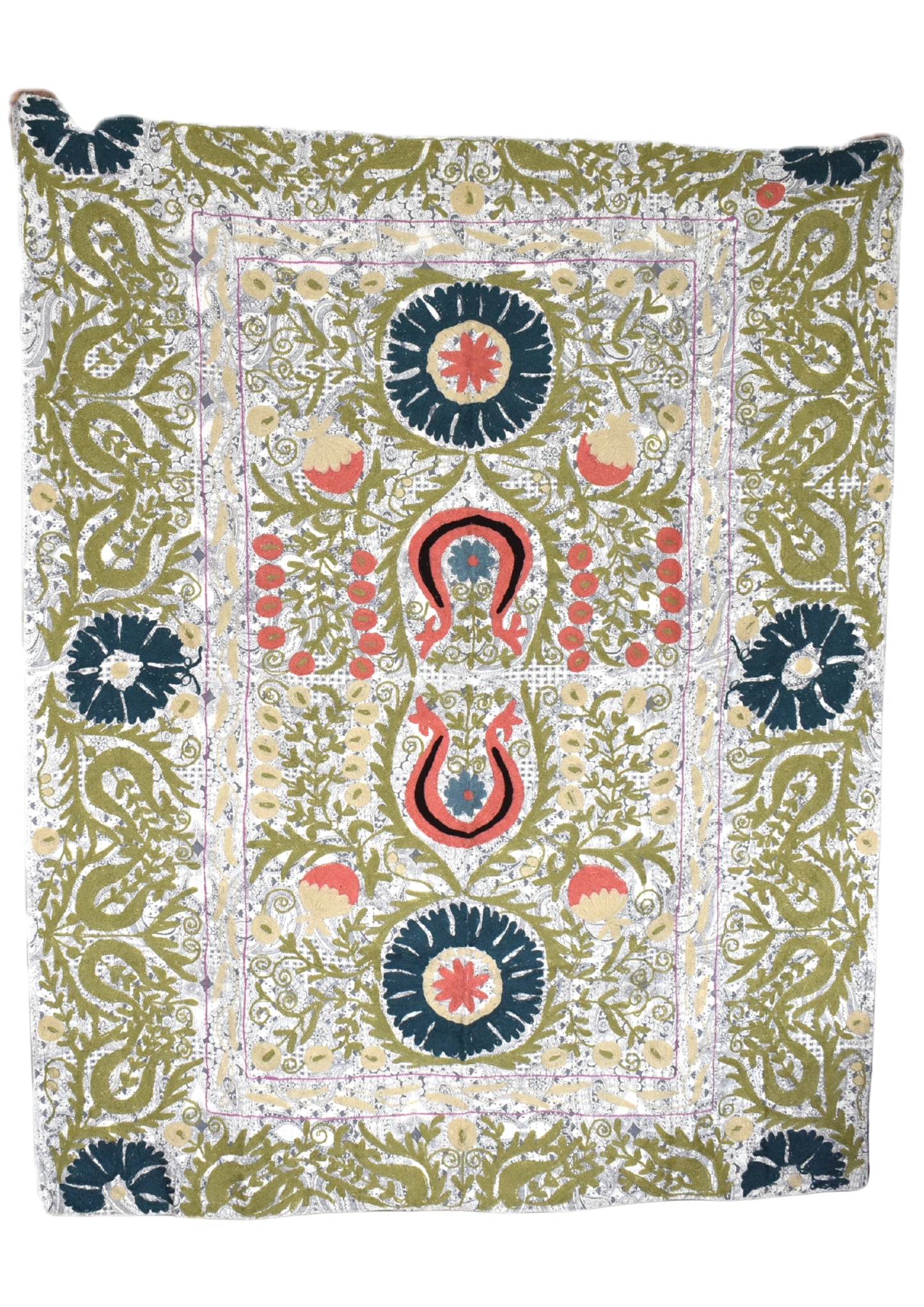 Printed Embroidered Throw