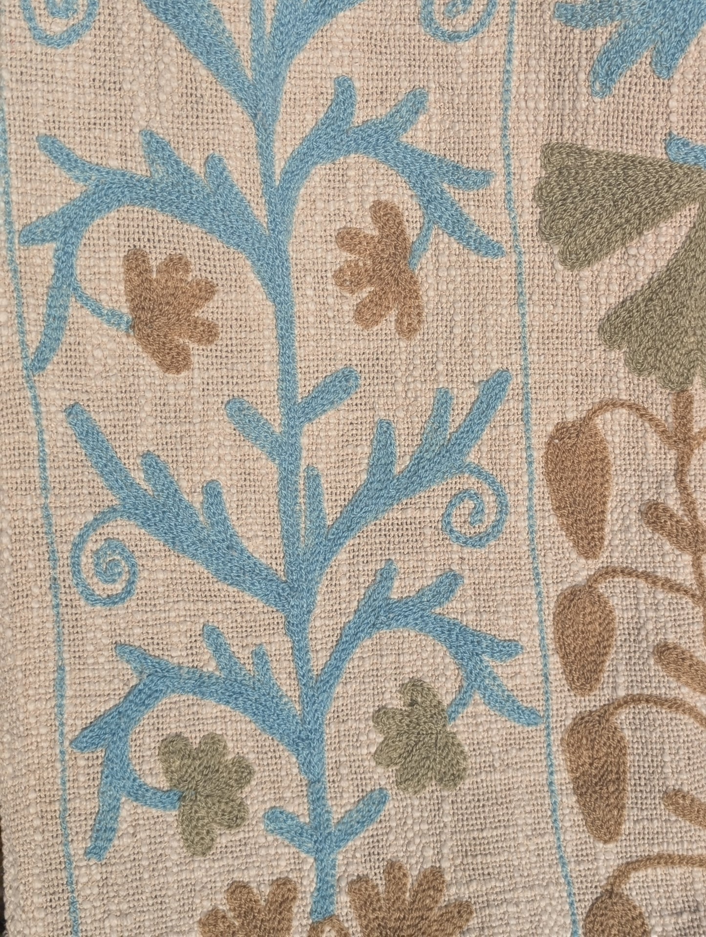 Slub Cotton Embroidered Throw