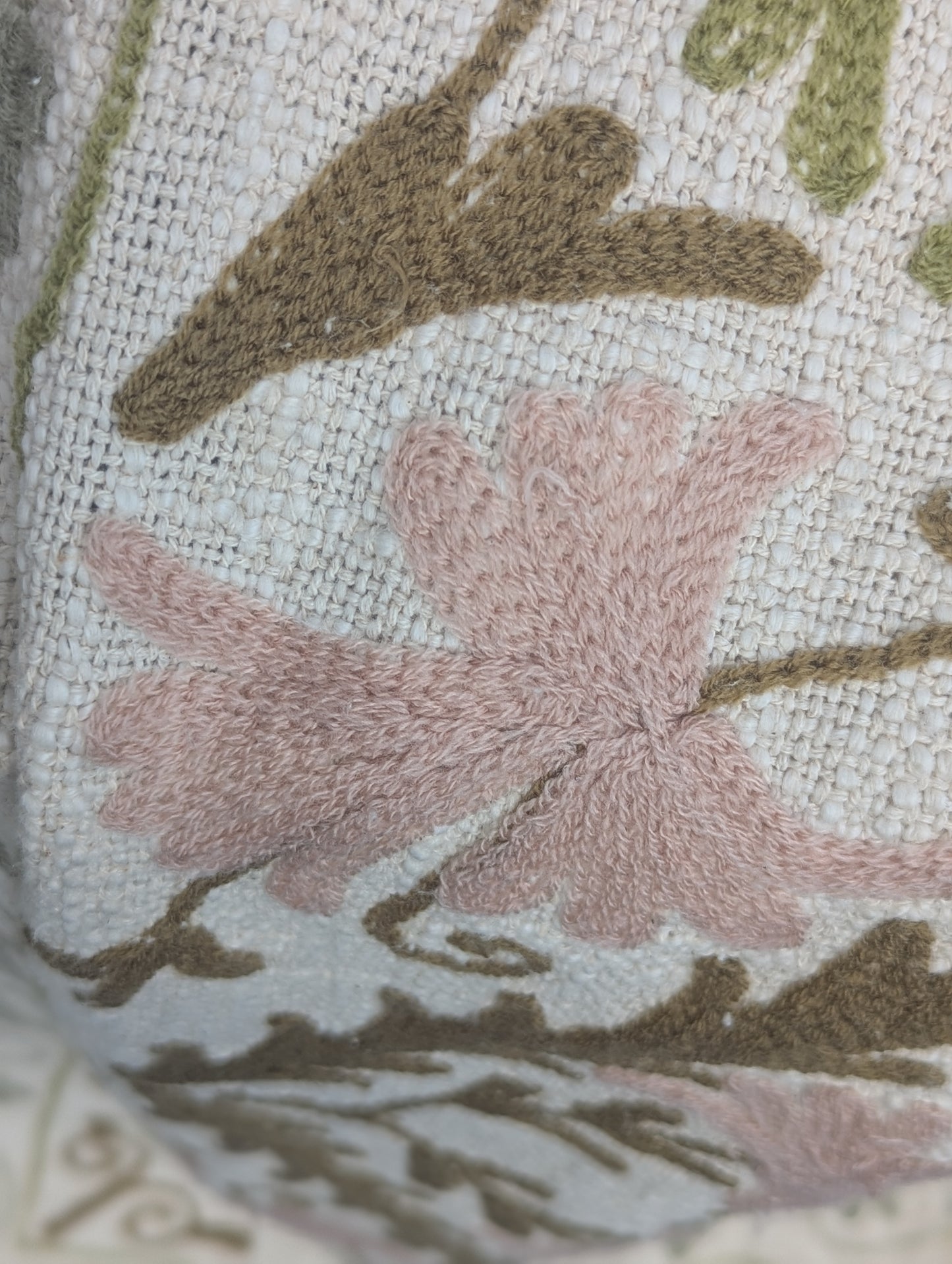 Slub Cotton Embroidered Throw