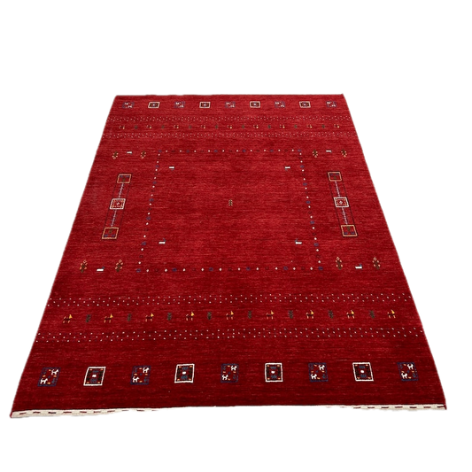 Loom Knotted Wool Red Gabbeh