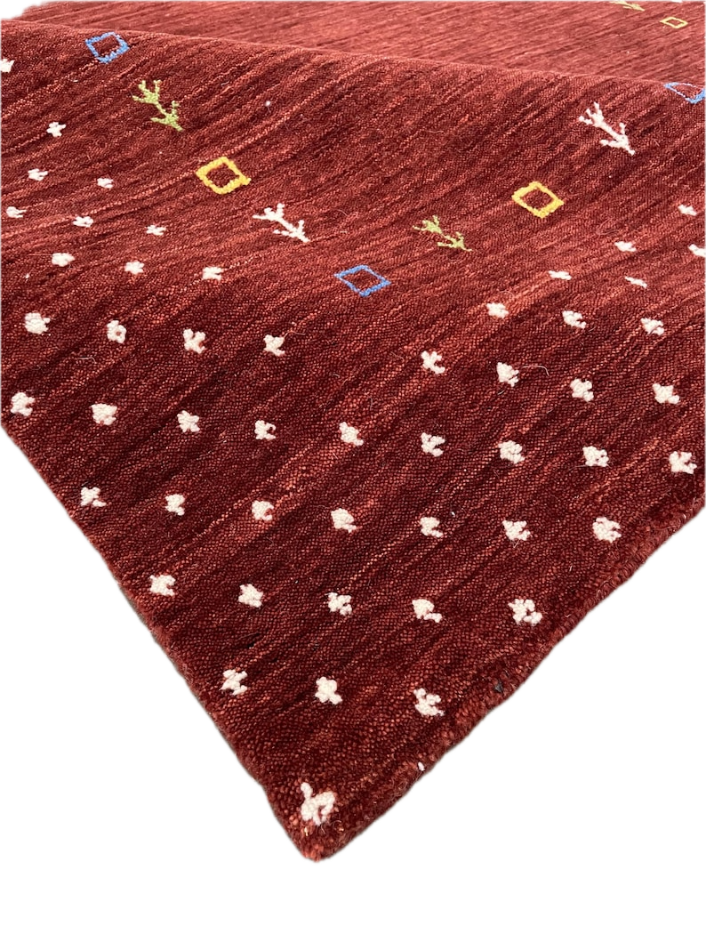 Loom Knotted Wool Brown Gabbeh2